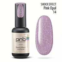 UV/LED Oja semipermanentă reflectorizantă SHOCK EFFECT 14 Pink Opal PNB, 8 ml