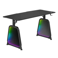 Birou Gaming Lumi GMD12E-2D, Negru