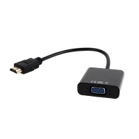 Convertor Video/Audio Cablexpert A-HDMI-VGA-03, HDMI (M) - VGA D-Sub, 0,15m, Negru