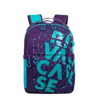 Rucsac zilnic RivaCase Heide, 15.6", Poliester, Violet/Acvamarin