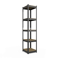 Raft Budget KM, 180x40x40 Metkas, 175 kg/raft, 5 polite, MDF, vopsit, metal