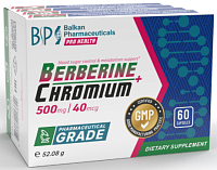 Berberine + Chromium 500 mg / 40 mcg 60 capsule | Balkan Pharmaceuticals