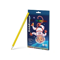 Set creioane colorate 18buc ErichKrause Kids Space Animals