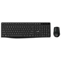 Set Tastatură + Mouse Genius KM-8206S, Fără fir, Negru