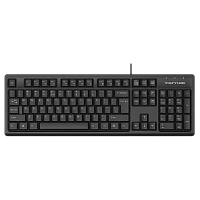 Keyboard A4Tech FK12, Fstyler FN Multimedia Wired Keyboard ( US+RU+RO ), Black