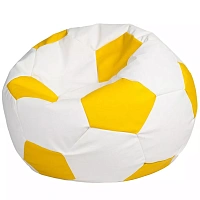 BeanBag Minge marimea"XXL",culoarea alb cu galben din ecopiele