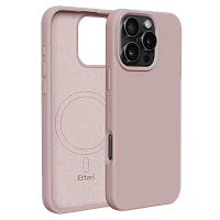 Husă Etteri Silicone Mag case pentru iPhone 16 Pro Max, Light Pink