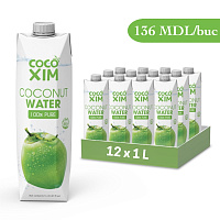 Apă de Cocos Cocoxim 100% Pură / 1L / Cutie 12 bucăți