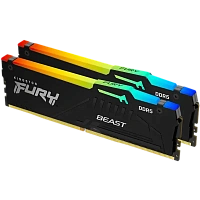 Memorie RAM Kingston FURY Beast RGB, DDR5 SDRAM, 5600 MHz, 16GB, KF556C36BBEAK2-16