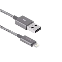 Cablu încărcare și sincronizare Moshi iPhone Lighting USB Cable, USB Type-A/Lightning, 1,2m, Gri