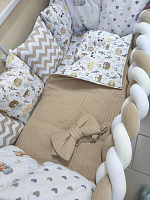 Set lingerie pentru patuc Bej cu codita