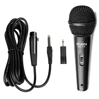 Microfon Karaoke SVEN MK-110, Cu fir, Negru