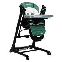 Scaun de masa 2 in 1 Caretero INDIGO BLACK GREEN
