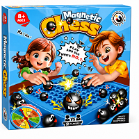 Joc educativ Magnetic Chess, batalie magnetica pentru copii si familie, 8+