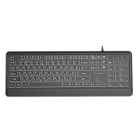 Gaming Keyboard Gembird KB-UML-04-CYRL, US Layout, USB/3.5mm