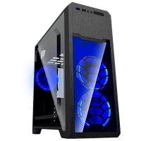 Carcasă PC Gamemax G563, Midi-Tower, Fără PSU, Negru