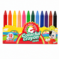 Creioane Cerate 12 Culori, Set pentru Copii, Non-Toxice, Colorare si Desen, 3+ Ani
