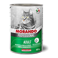 MORANDO bucati de conserve pentru pisici Professional Gatto Agnello Vegetables miel legume 405g