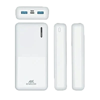 Acumulator extern Rivacase VA2572, 20000mAh, Alb