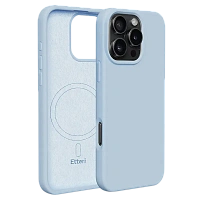 Husă Etteri Silicone Mag case pentru iPhone 16 Pro Max, Albastru deschis