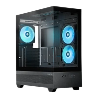 Carcasă PC Chieftec Vista, Midi-Tower, Fără PSU, Negru