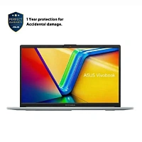 Laptop 15,6" ASUS Vivobook Go 15 E1504FA, Green Grey, AMD Ryzen 5 7520U, 16GB/512GB, Fără SO