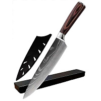 Cutit profesional HOCHO Chef, otel japonez HRC 60 calire laser, maner Delux Pakka