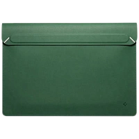 Husă pentru laptop Spigen Valentinus 15-16", Piele artificială, Jeju Green
