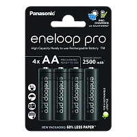 Baterii Panasonic BK-3HCDEC4CP, AA, 2500mAh, 4buc.