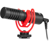 Microfon pentru camera Boya BY-MM1+, Cu fir, Negru