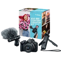 Aparat Foto Mirrorless Canon EOS R50 Black Content Creator Kit