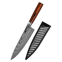 Cutit profesional Jp GYUTO, otel carbonificat Japonez HRC 60 calire laser, maner Delux Pakka