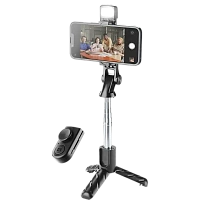 Selfie Stick Cellularline Tripod Sparkle, Negru