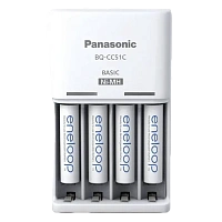 Încărcător Acumulatori Panasonic BQ-CC51C, Alb