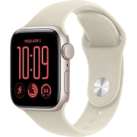 Apple Watch SE 3 40mm Aluminum Case with Sand Sport Band - M/L MJKW4 GPS, Starlight