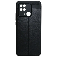 Husă Xcover Xiaomi RedMi 10C - Leather, Negru