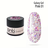 Galaxy Gel 01, Pink, PNB UV/LED,   5 ml