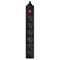 Prelungitor electric SVEN Optima, 6 Prize, 5m, Negru