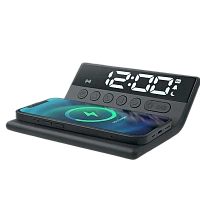 Ceas cu alarmă MUSE M-168 WI, Negru