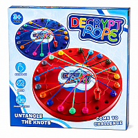 Joc educativ Decrypt Ropes, joc logic de descurcat funiile pentru copii si familie, 3+