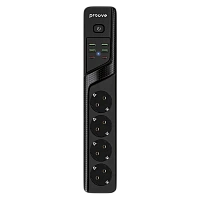 Prelungitor electric Proove Power Strip P-04, 4 Prize, 2m, Negru