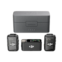 Microfon portabil pentru înregistrare vocală DJI Mic 2 (2 TX + 1 RX + Charging Case), Fără fir, Negru