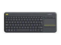 Tastatură Logitech K400 Plus, Fără fir, Negru