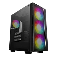 Carcasă PC Deepcool MATREXX 55 MESH V4, Midi-Tower, Fără PSU, Negru