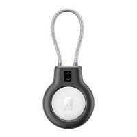 Husă pentru Airtag Cellularline Safe Grip, Negru