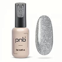 UV/LED Oja semipermanentă reflectorizantă SHOCK EFFECT 01 Silver PNB, 8 ml