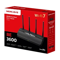 Router fără fir MERCUSYS MR27BE, Wi-Fi, Negru