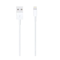 Cablu de încărcare și date Apple Lightning la USB, 1m, Alb