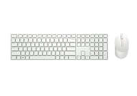 Set Tastatură + Mouse DELL KM5221W, Fără fir, Alb