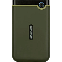 HDD portabil extern Transcend StoreJet 25M3G,1 TB, Military Green (TS1TSJ25M3G)